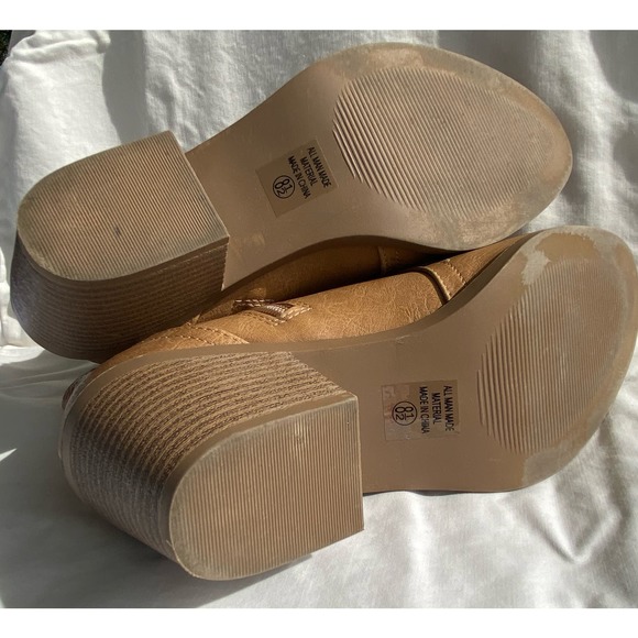 Soda Tan Ankle Booties - Picture 8 of 8